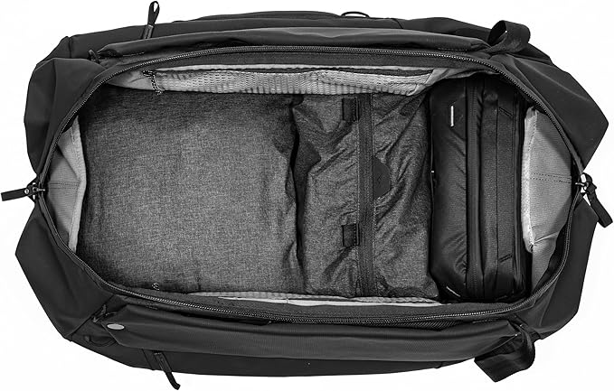Peak Design Travel Duffelpack 45-65L, Black, Weatherproof Duffel Backpack