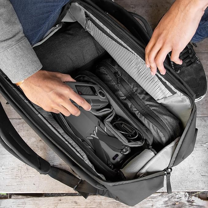 Peak Design Travel Duffelpack 45-65L, Black, Weatherproof Duffel Backpack