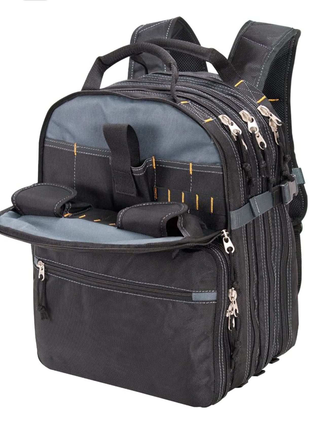 Custom Leathercraft1132 75-Pocket Tool Backpack