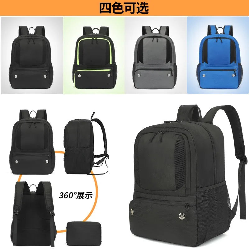 Backpack football bag, waterproof sports equipment bag, outdoor basketball volleyball bag, convenient and lightweight