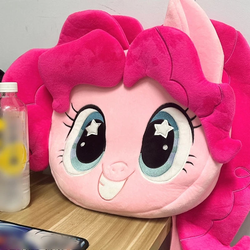Anime Knapsack Little Pony ItaBag Pinkie Pie Cute Large Capacity Embroidery Single Shoulder Bag Backpack Girl Birthday Gift