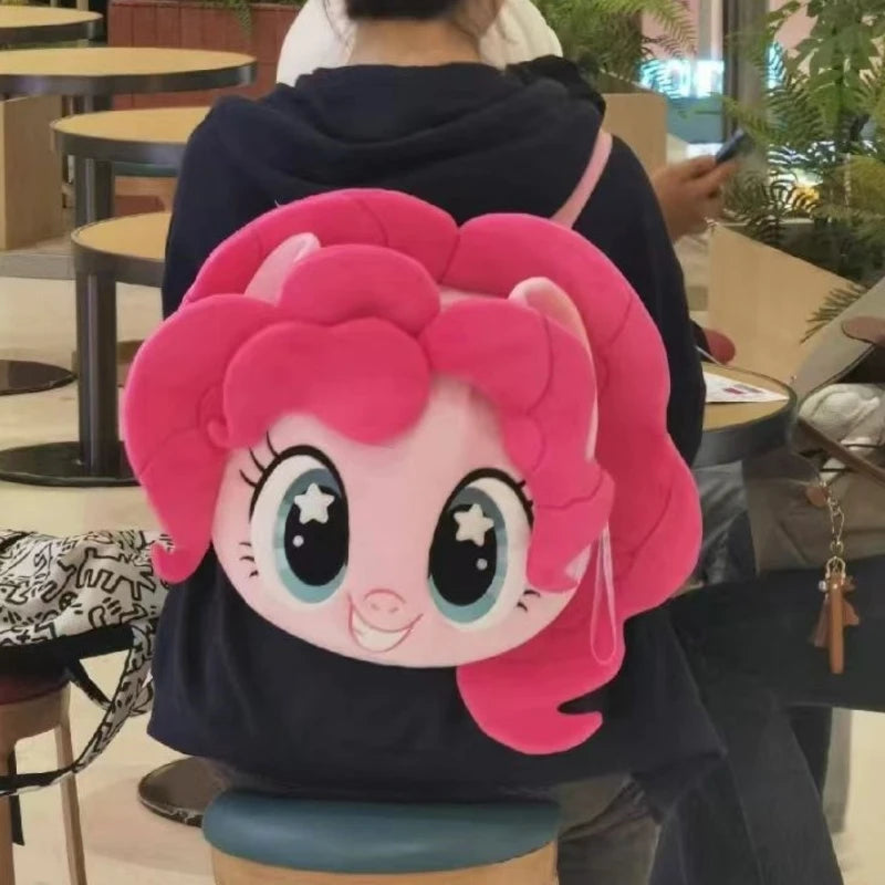 Anime Knapsack Little Pony ItaBag Pinkie Pie Cute Large Capacity Embroidery Single Shoulder Bag Backpack Girl Birthday Gift
