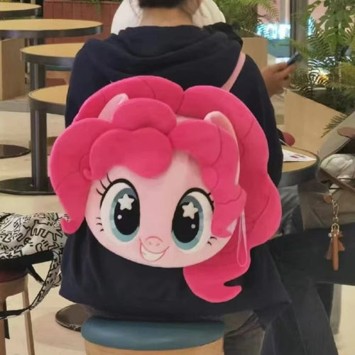 Anime Knapsack Little Pony ItaBag Pinkie Pie Cute Large Capacity Embroidery Single Shoulder Bag Backpack Girl Birthday Gift