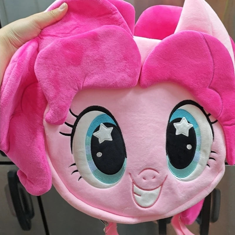 Anime Knapsack Little Pony ItaBag Pinkie Pie Cute Large Capacity Embroidery Single Shoulder Bag Backpack Girl Birthday Gift