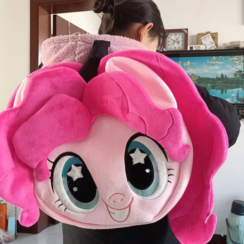 Anime Knapsack Little Pony ItaBag Pinkie Pie Cute Large Capacity Embroidery Single Shoulder Bag Backpack Girl Birthday Gift