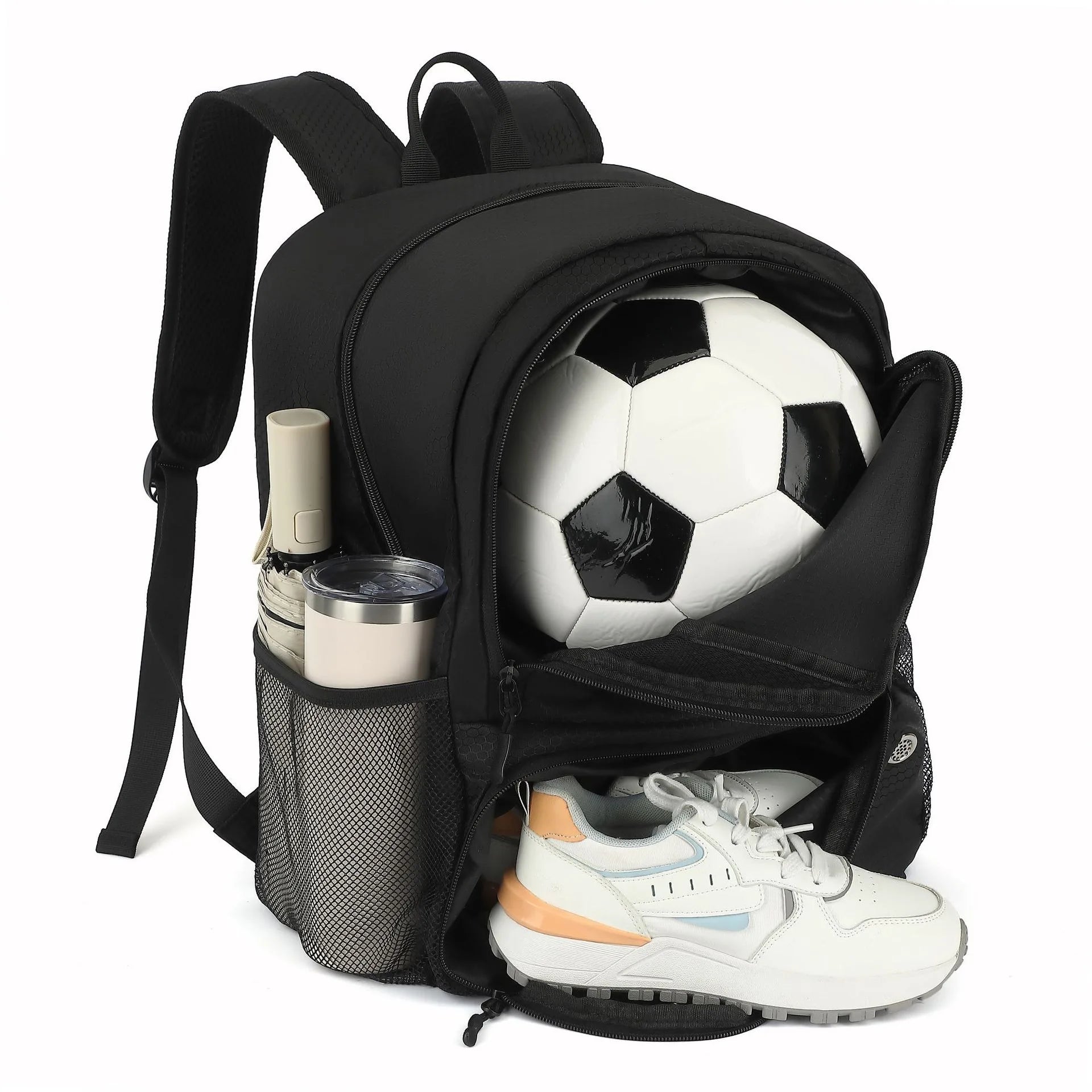Backpack football bag, waterproof sports equipment bag, outdoor basketball volleyball bag, convenient and lightweight