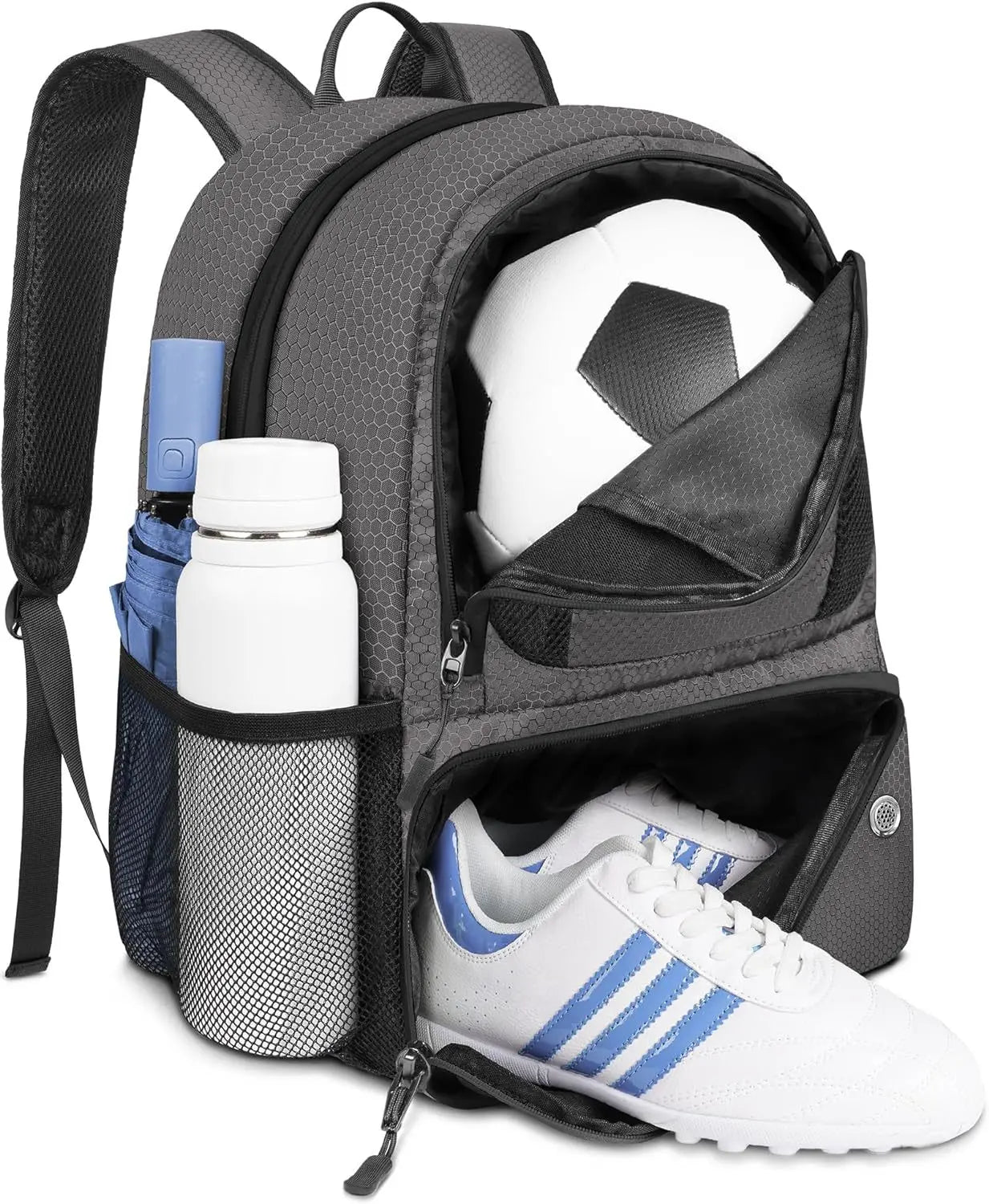 Backpack football bag, waterproof sports equipment bag, outdoor basketball volleyball bag, convenient and lightweight