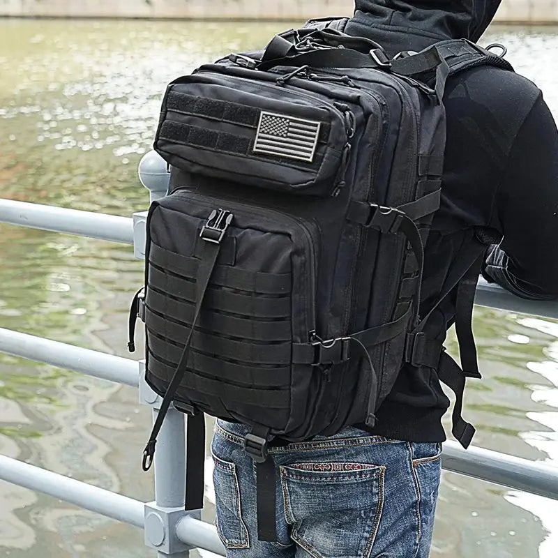 A 60L Army Military Tactical Backpack Men's Travel Large Capacity Rucksacks Men Waterproof Outdoor Sports Multi-functional Bags
